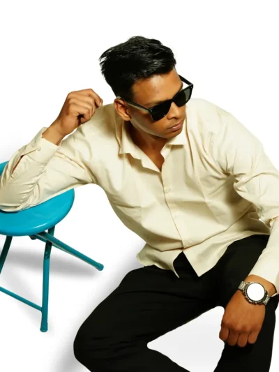 essentials | white regular fit shirt (copy)