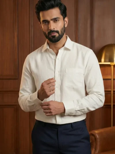 lustra core™ | the absolute white executive shirt