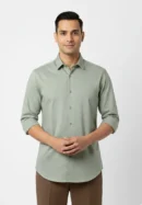giza silk | forest green long staple giza cotton shirt