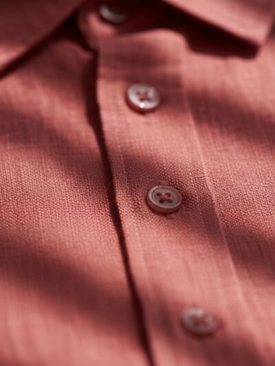 oxy linen | rust red super prime linen shirt