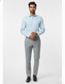 giza silk | sky blue long staple giza cotton shirt