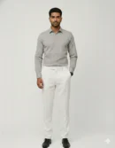 giza silk | slate grey long staple giza cotton shirt