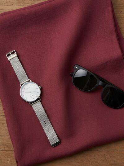 oxy linen | wine red super prime linen shirt