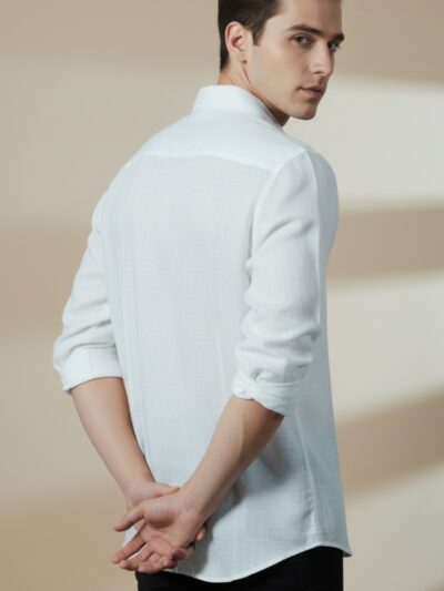 oxy linen | white super prime linen shirt