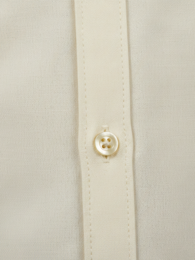 giza silk | ivory cream long staple giza cotton shirt